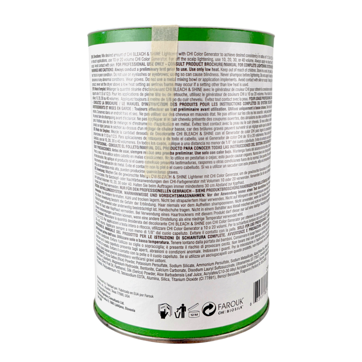 Chi Bleach & Shine Hemp & Aloe Infused Lightener-image2