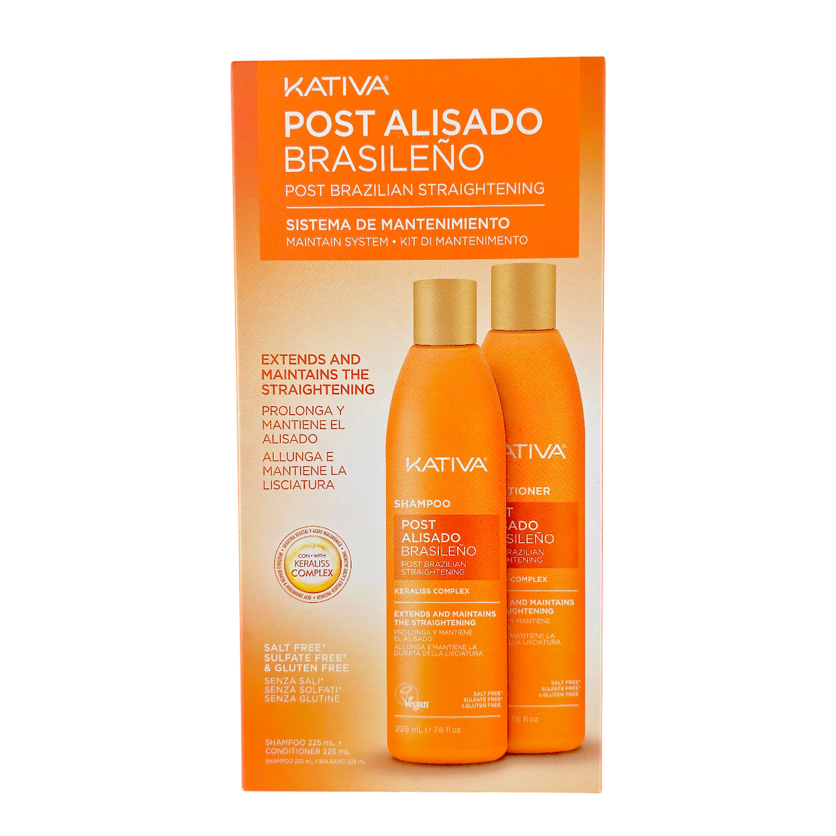 Kativa Post-Brazilian Straightening Shampoo and Conditioner Treatment-image2