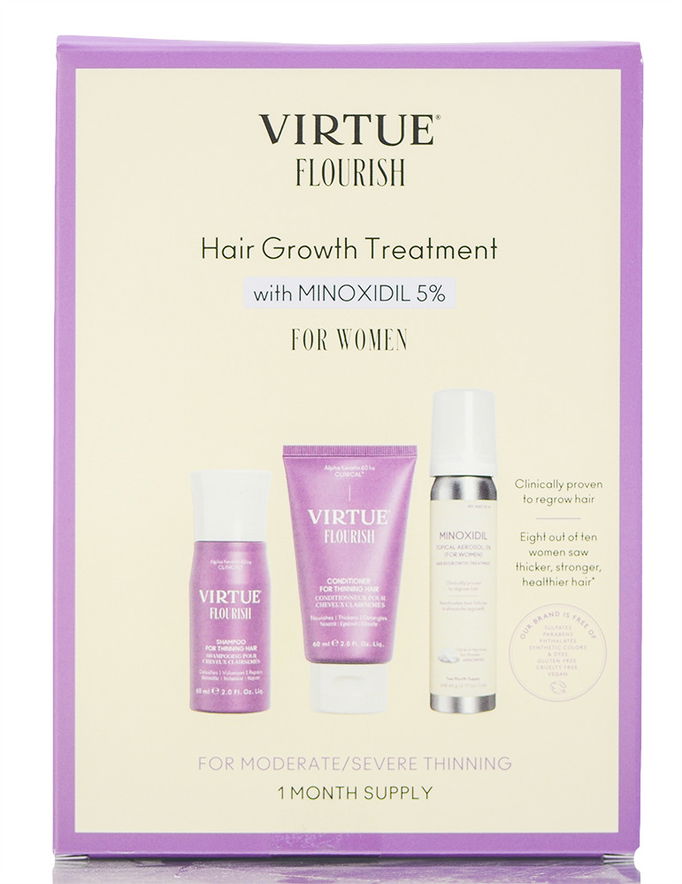 Virtue Flourish Hair Growth Treatment with Minoxidil 5% Kit Virtue Flourish Hair Growth Treatment with Minoxidil 5% Kit
