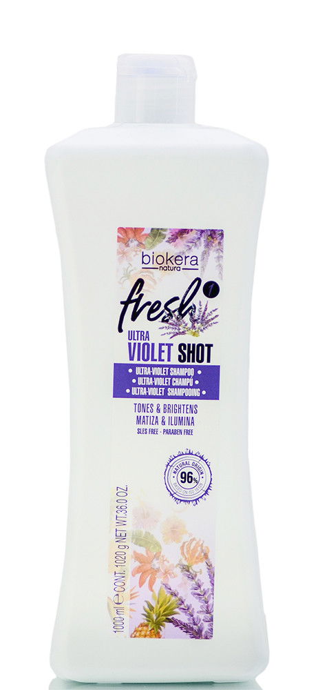 Salerm Biokera Natura Fresh Ultra Violet Shot Shampoo