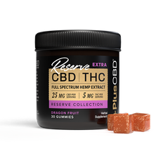 Plus +CBD Reserve Extra THC Collection 25MG/5MG Gummies