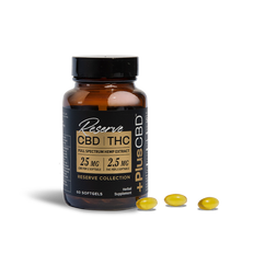 Plus +CBD Reserve Collection Softgels 25MG/2.5MG
