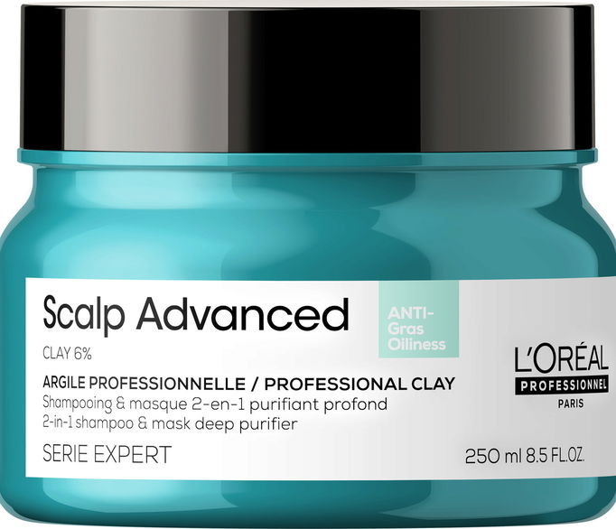 L'Oreal Professionnel Scalp Advanced Anti-Oiliness 2-in-1 Deep Purifier Clay