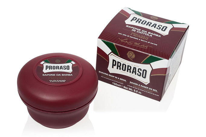 Proraso Shaving Soap in a Bowl Nourishing for Coarse Beards