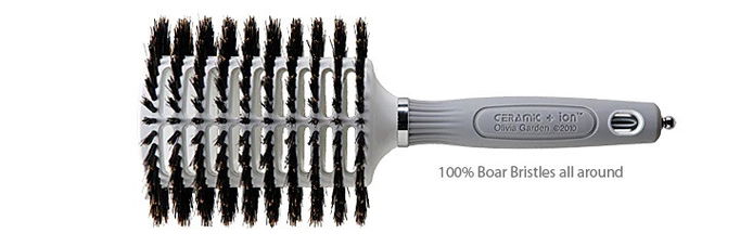Olivia Garden Ceramic Ion Turbo Vent Boar Oval Brush