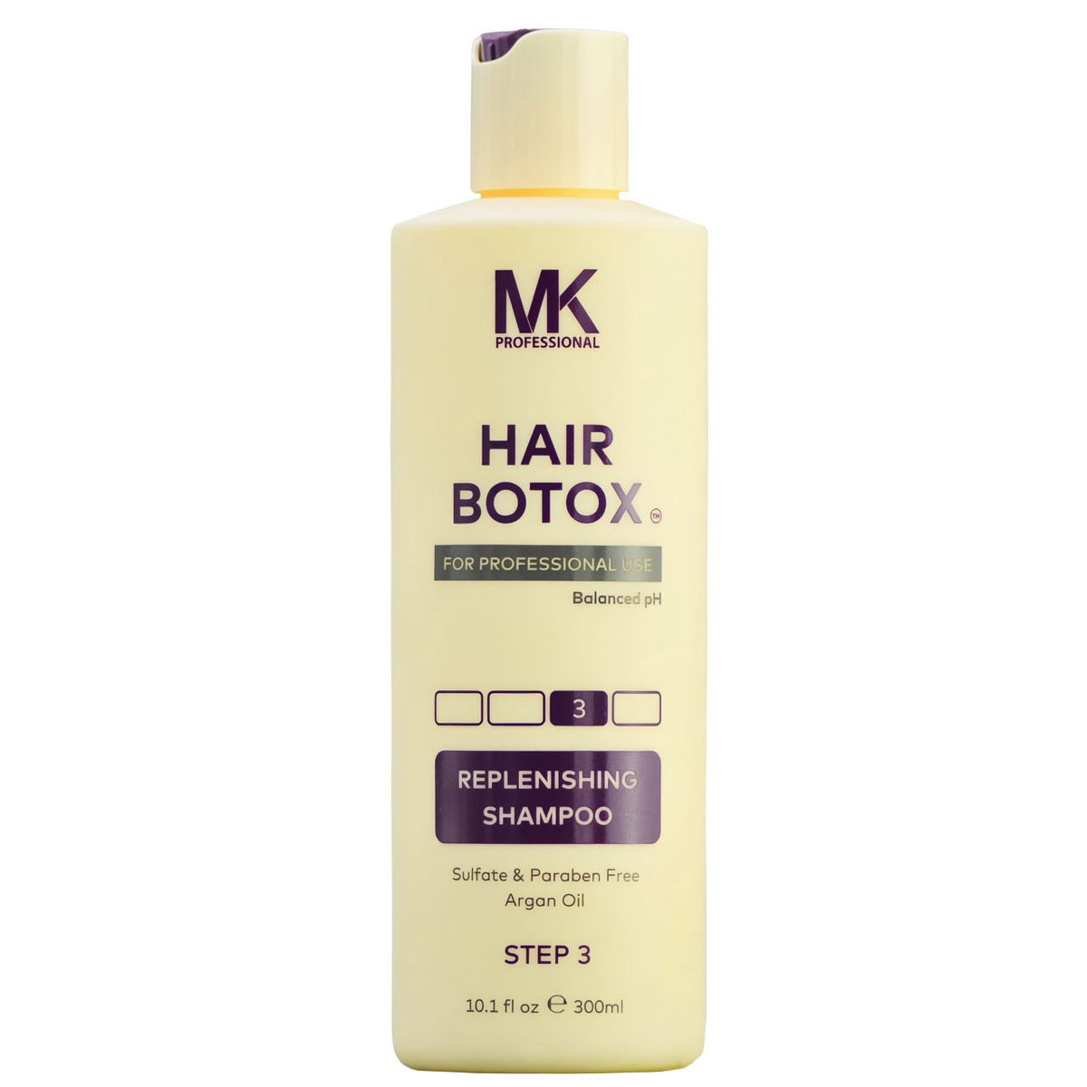 MK Professional Hair Botox 3 Replenishing Shampoo (Step 3)