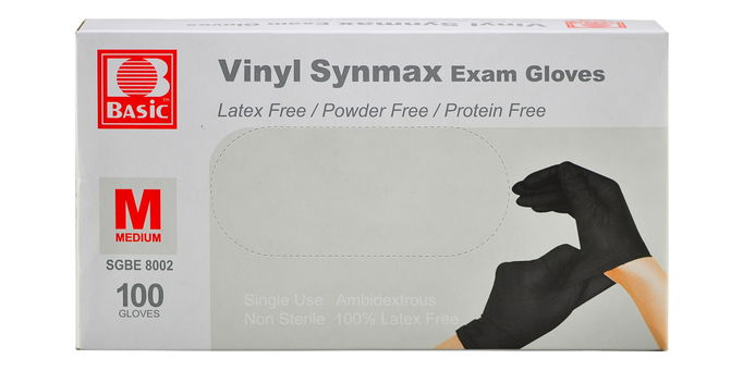 Basic Vinyl Synmax Latex Free Exam Gloves Basic Vinyl Synmax Latex Free Exam Gloves