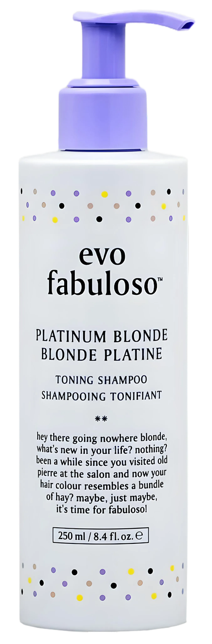 evo fabuloso platinum blonde toning shampoo evo fabuloso platinum blonde toning shampoo