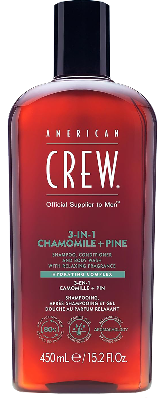 American Crew 3-In-1 Chamomile+Pine Shampoo  Conditioner and Body Wash