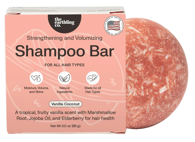 The Earthling Co Strengthening and Moisturizing Shampoo Bar The Earthling Co Strengthening and Moisturizing Shampoo Bar