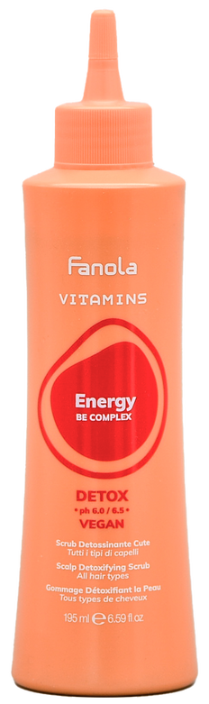 Fanola Vitamins Energy Vegan Scalp Detoxifying Scrub