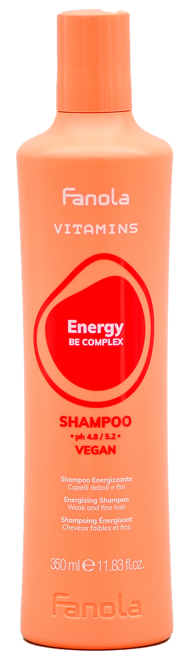 11.83 oz, Fanola Vitamins Energy Vegan Energizing Shampoo