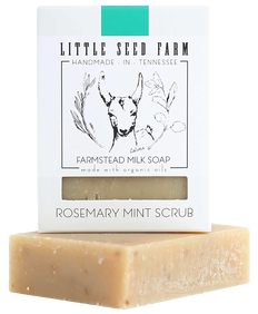 Little Seed Farm Soap Rosemary Mint Scrub For Sensitive Skin