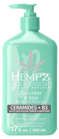 Hempz by Supre Beauty Actives Cucumber & Aloe Herbal Body Moisturizer with Ceramides + B3