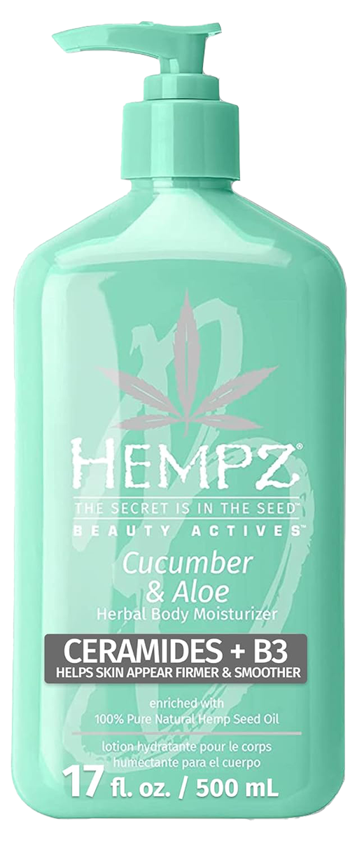 Hempz by Supre Beauty Actives Cucumber & Aloe Herbal Body Moisturizer with Ceramides + B3