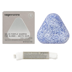 Superzero Solid Purple Shampoo For Blonde + White Hair
