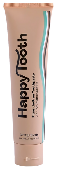 Happy Tooth Fluoride-Free Toothpaste with 10% Hydroxyapatite