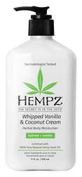 Hempz by Supre Whipped Vanilla & Coconut Cream Herbal Body Moisturizer