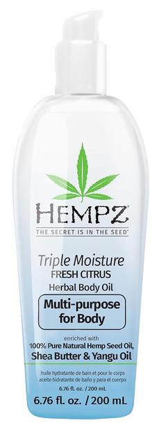 Hempz by Supre Triple Moisture Fresh Citrus Multi-Purpose Herbal Body Oil