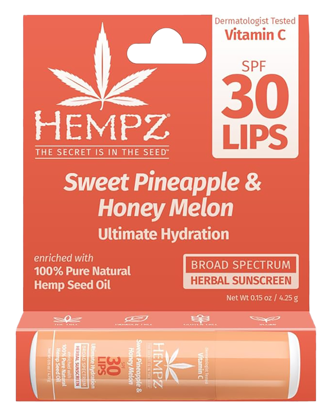 Hempz by Supre Sweet Pineapple and Honey Melon Lip Balm with SPF 30