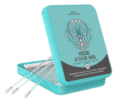 base labs swabs for piercings, cleanses and sterilizes