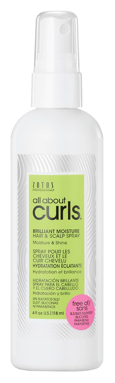 Zotos All About Curls Brilliant Moisture Hair & Scalp Spray Oil