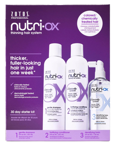 zotos nutri ox thinning hair system for colored or chemically treated hair