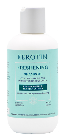 kerotin freshening shampoo for hair loss and helps promote hair growth