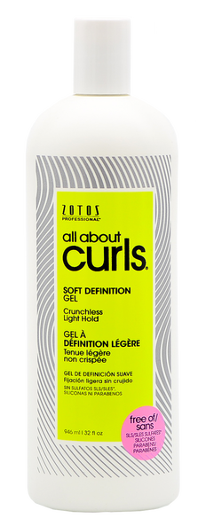 zotos all about curls soft definition gel for curly hair