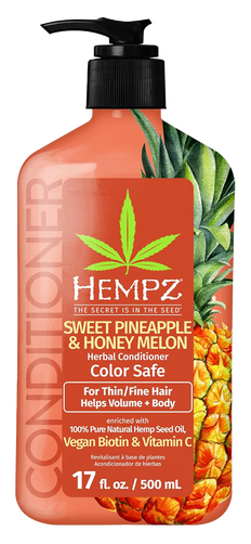 hempz sweet pineapple and honey melon conditioner for thin or fine hair