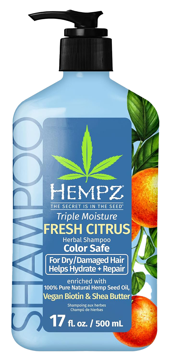 Hempz by Supre Triple Moisture Fresh Citrus Herbal Shampoo For Dry/Damaged Hair