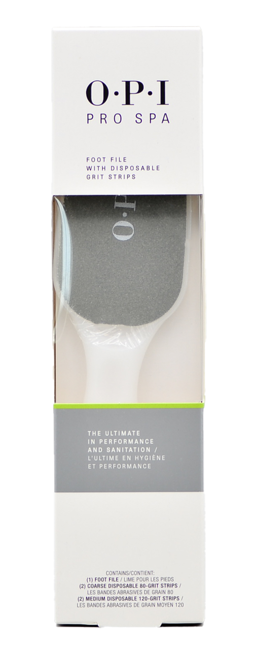 OPI Nail Polish & Treatments Pro Spa Foot File with Disposable Grit Strips