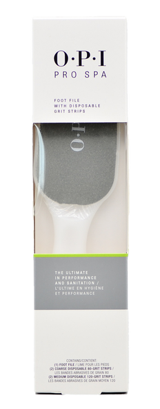 OPI Nail Polish & Treatments Pro Spa Foot File with Disposable Grit Strips-image1 OPI Nail Polish & Treatments Pro Spa Foot File with Disposable Grit Strips-image1