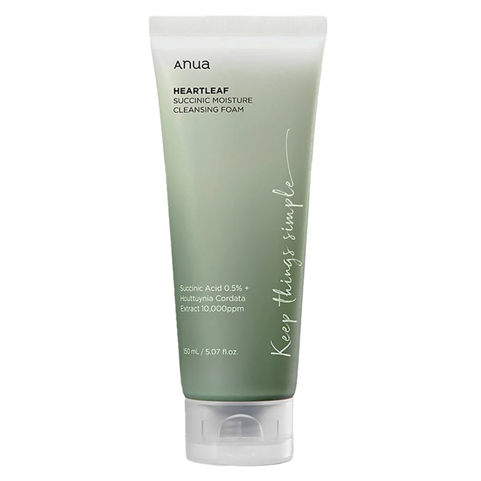 Anua Heartleaf Succinic Moisture Cleansing Foam