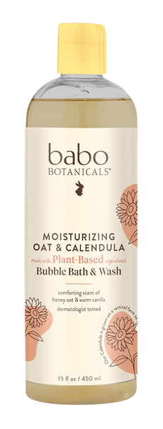 Babo Botanicals Moisturizing Oat & Calendula Bubble Bath & Wash