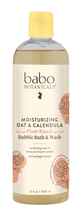 Babo Botanicals Moisturizing Oat & Calendula Bubble Bath & Wash-image1