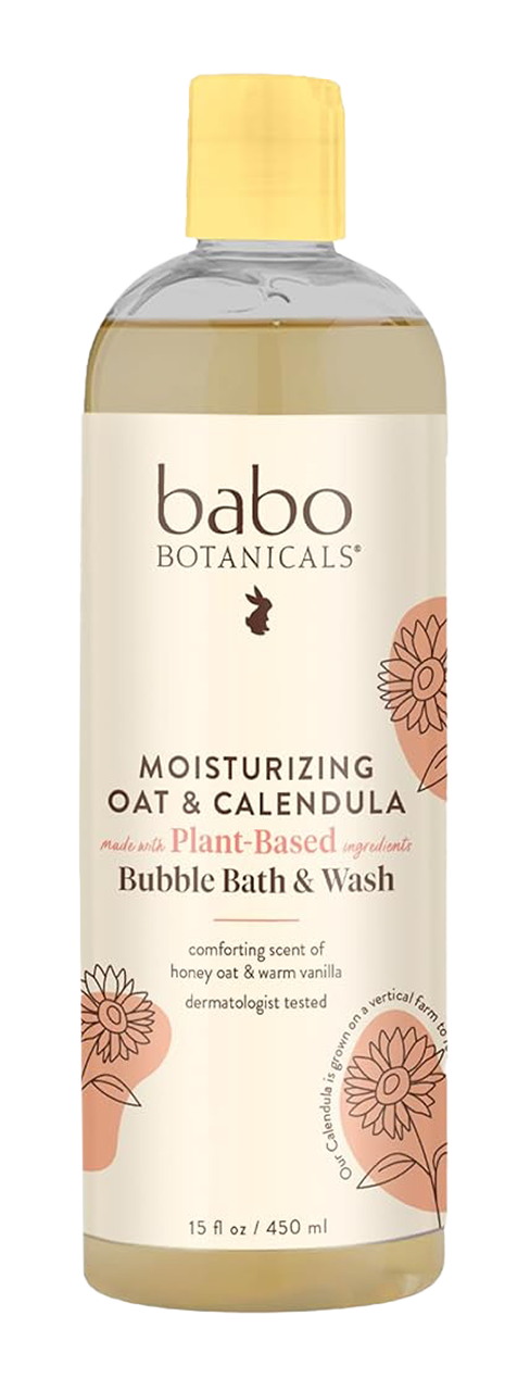 Babo Botanicals Moisturizing Oat & Calendula Bubble Bath & Wash-image1