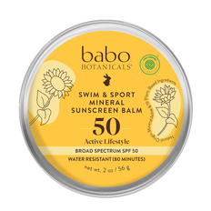 Babo Botanicals Swim & Sport Mineral Sunscreen Balm SPF 50