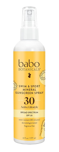 Babo Botanicals Swim & Sport Mineral Sunscreen Spray SPF 30-image1 Babo Botanicals Swim & Sport Mineral Sunscreen Spray SPF 30-image1