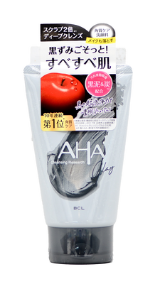BCL AHA Cleansing Research Clay Face Cleansing Foam Black