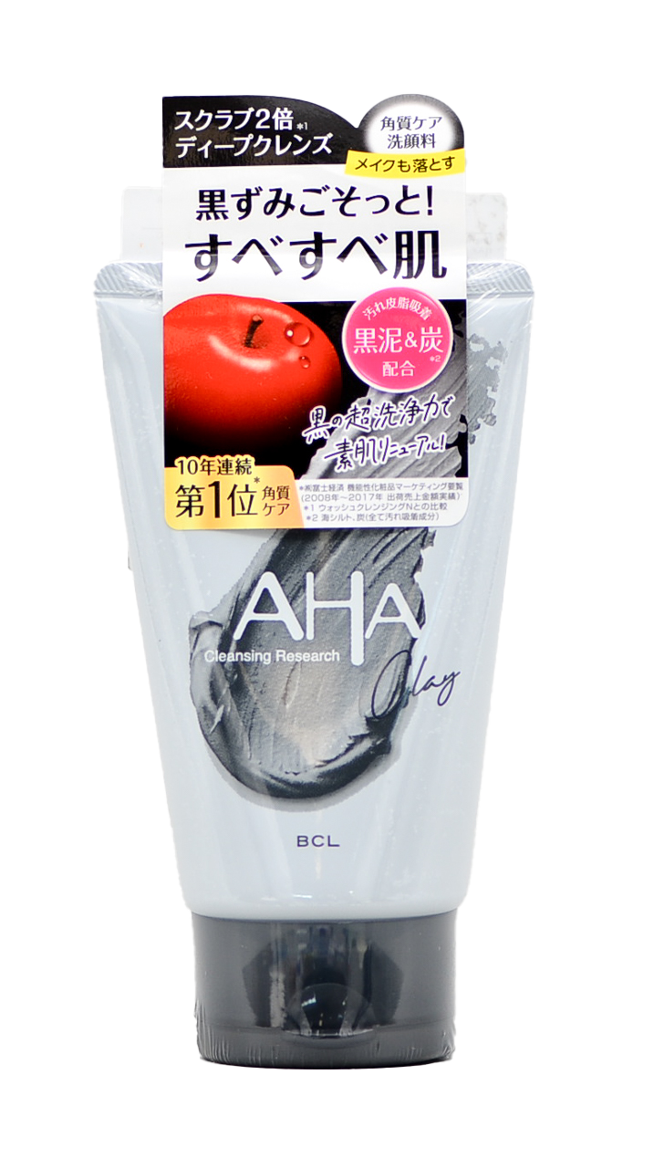 BCL AHA Cleansing Research Clay Face Cleansing Foam Black-image1