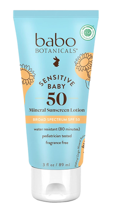 Babo Botanicals Sensitive Baby Mineral Sunscreen Lotion SPF 50-image1
