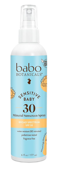 Babo Botanicals Sensitive Baby Mineral Sunscreen Spray SPF 30-image1