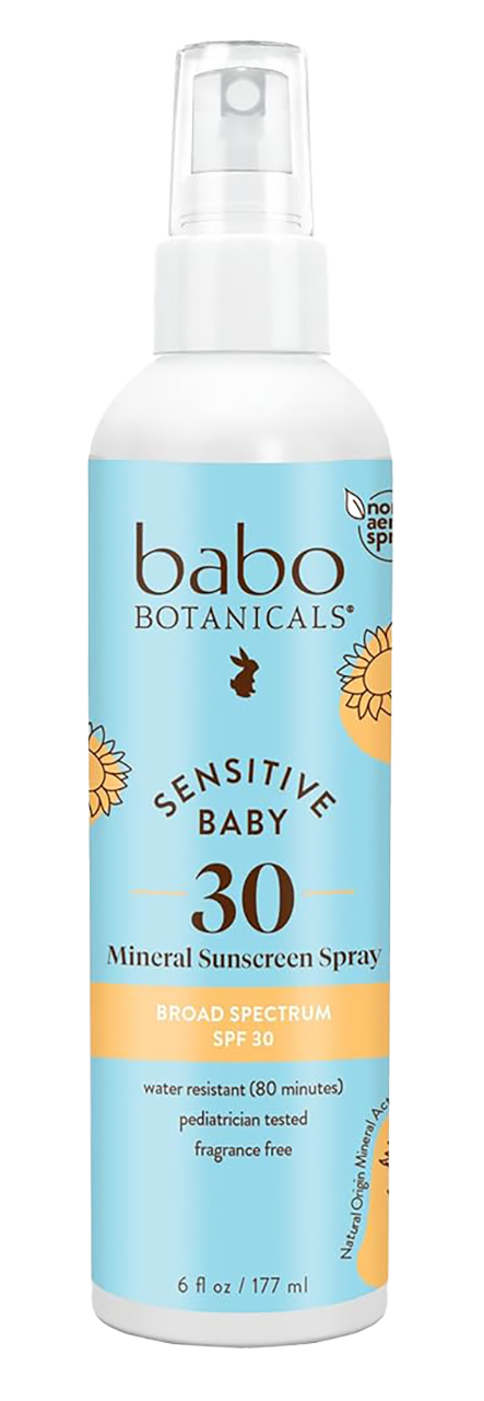 Babo Botanicals Sensitive Baby Mineral Sunscreen Spray SPF 30-image1
