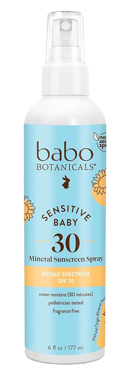 Babo Botanicals Sensitive Baby Mineral Sunscreen Spray SPF 30-image1