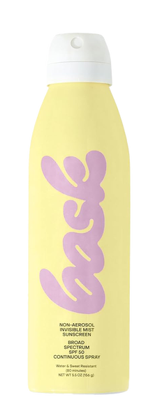 Bask Non-Aerosol Invisible Mist Sunscreen Broad Spectrum SPF 50