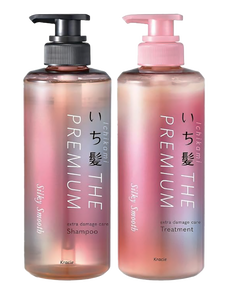 Kracie Silky Smooth The Premium Extra Damage Care Shampoo & Treatment Set