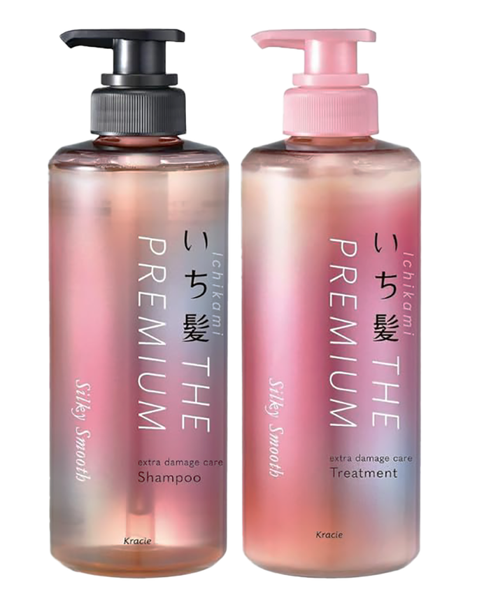 Kracie Silky Smooth The Premium Extra Damage Care Shampoo & Treatment Set-image1