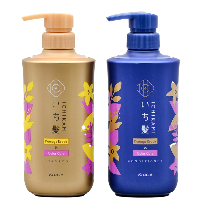 Kracie Ichikami Damage Repair & Color Care Shampoo & Conditioner Set