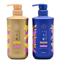 Kracie Ichikami Damage Repair & Color Care Shampoo & Conditioner Set-image1